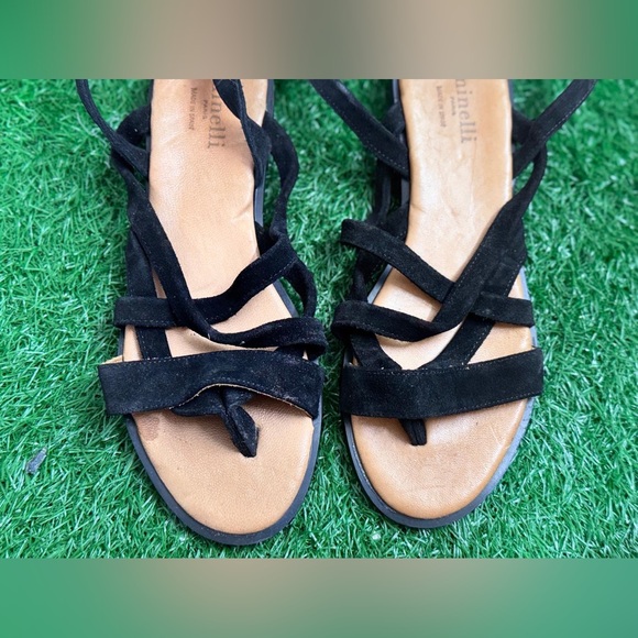Minelli Black Strappy Sandals Size 40 - Picture 6 of 6